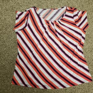 2XL Striped Worthington Stretchy Dress Top